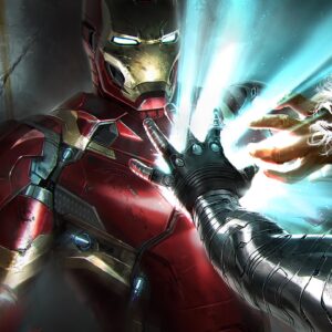 Ryan Meinerding Instagram - Keyframe of Iron Man vs Bucky from Captain America: Civil War.  That final fight is so good.
