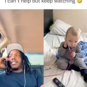 Ryan O'Nan Instagram - That first laugh #timing This is the shit that babies get up to when we’re not looking.