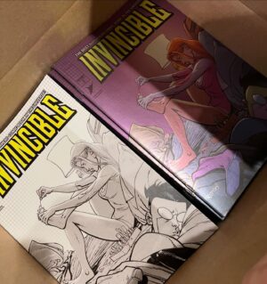 Ryan Ottley Instagram - New ROTTLEY Invincible exclusive! Got a new variant with this slice of life Eve cover on an Invincible issue 2. See you in San Diego Comic con booth 4901. We will have prints of this as well. And my new art book. And stickers! 🤘