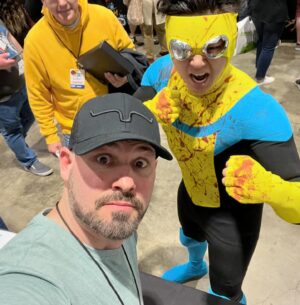 Ryan Ottley Instagram - Invincible and Eve cosplay at @c2e2 , what a show so far! I have missed Chicago so much, so good to be back!