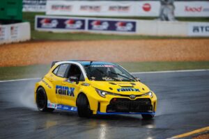 Ryan Tuerck Instagram - Was a wet one in morning practice but we had a fresh pair of @officialrainx wiper blades on the car baby💪🏼 The rain stopped and we should have a full dry session tonight before seeding bracket starts. #TeamToyota

#TGRNA #RT411 #GRCorolla 
@officialRainx
@nittotire 
@mobil1 
@rockstarenergy
@teamtoyota 
@bcracingna 
@supertechperformance 
@race.service
@johnreedracing