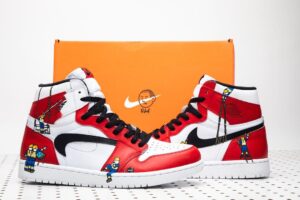 Ryder McLaughlin Instagram - Painted these Jordan 1’s for @goat. Very happy on how they came out #goatdiy
