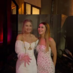 Rylee Mackintosh Instagram - Scrubs by day, glammed by night ✨🎄 #WorkXmasParty