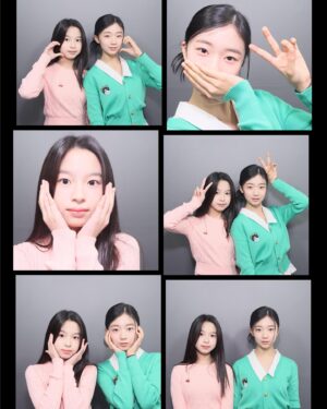 Ryu Ji-an Instagram - 지안이랑 아라랑 포토부스에서 찍은 사진~📸
카카오주니어에서 영상 촬영 하기 전에 찍었나봐~
너무 이뻐~😍💕
의상 상의하지도 않았는데, 색상 조화롭게 입었네!💚💖
어떤 영상 찍었는지 기대됨!ㅎㅎ
@i_ara___u 
@kaju.friends 

#만12세 #14살 #류지안 #ryujian #주니어모델 #주니어배우 #청소년배우 #청소년모델 #아역배우 #광고모델 #피팅모델 #koreankidsmodel #koreanactress #카주프렌즈 #카카오주니어 #카카오엔터테인먼트 #딸스타그램