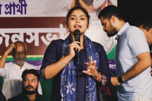 Saayoni Ghosh Instagram - By election campaign at Maniktala AC in support of @aitcofficial candidate Smt Supti Pandey.