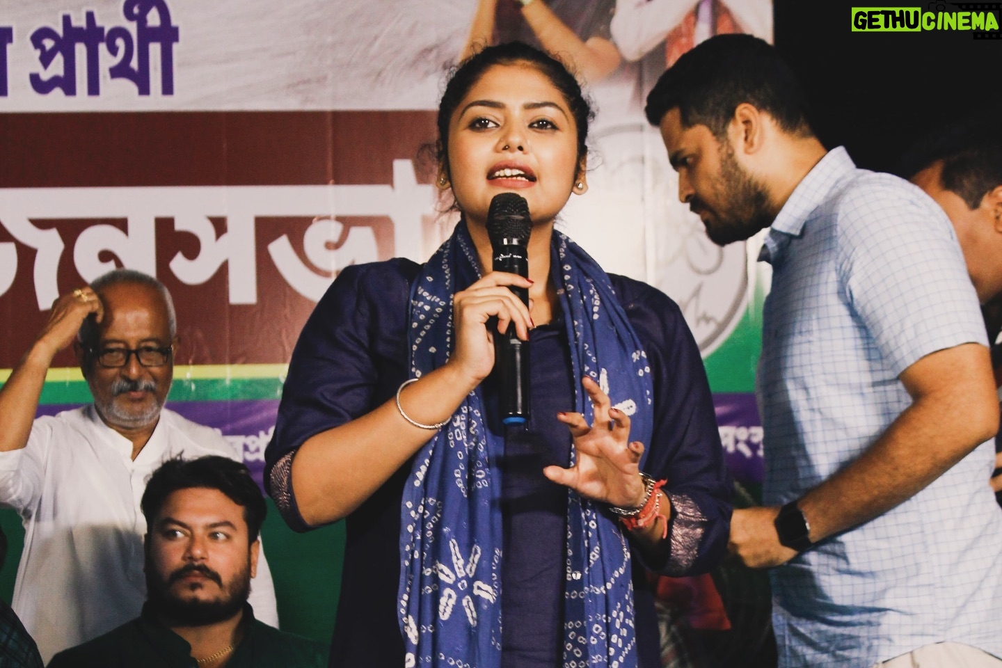 Saayoni Ghosh - 3.7K Likes - By election campaign at Maniktala AC in support of @aitcofficial candidate Smt Supti Pandey.