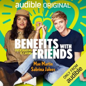 Sabrina Jalees Instagram - A lifetime in the making… Benefits With Friends is out today! Tap into the wealth of goodies from @hooraymae and i’s 20  year friendship ❤️ only on @audible … Link in bio for a free month to gobble up the benefits ❤️