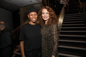 Saffron Burrows Instagram - Corruption opening night! This company, these people, this theatre. Proud to have my gf & my OG people with me @patriciarozema @skin_skunkanansie @kathynajimy @thedanband photos: @triciambaron @lctheater🥻@alicetemperley #corruptionplay