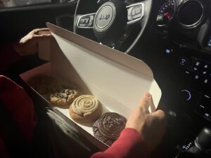 Safina Coster-Waldau Instagram - crumbl cookie!!!!?!???!