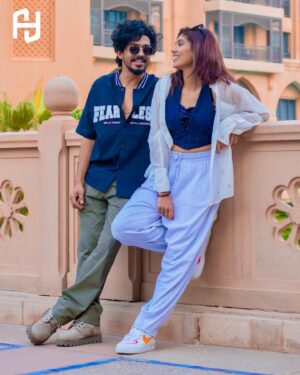Sagar Surya Instagram - Exploring the city of dreams✨💃

@cerena.ann @sagarsurya__ 
Captured 📸 by @heusenleo 
Outfits: @signupcasuals @zara 

#sagarsurya #cerenaann #biggbossmalayalam #biggbossmalayalamseason5 #photoshoot #firstphotoshoot #exclusive #zara #dubailife