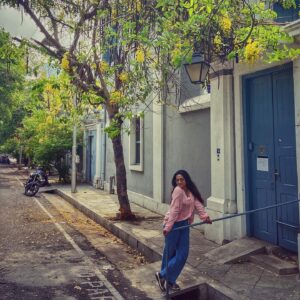 Sahithi Avancha Instagram - “And look at you, you have so 
  much
  meaning” 🌸🌸

#selflove#pondicherry#love#frenchcolony#travel
