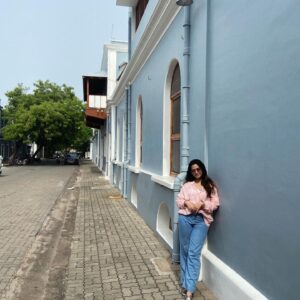 Sahithi Avancha Instagram - “And look at you, you have so 
  much
  meaning” 🌸🌸

#selflove#pondicherry#love#frenchcolony#travel