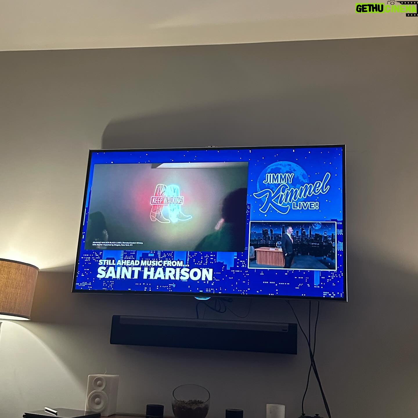 Saint Harison - 3.8K Likes - we really did that last night š®āšØš @jimmykimmellive thank u for having me and my band - @fendermancoop @_dollison š
thank u to my day 1ās @austin.t.thomas @rachelle_jl love u guys ā„ļøš¤š»