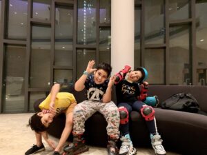 Saisha Bajaj Instagram - #evening fun #skating #newgame #friends