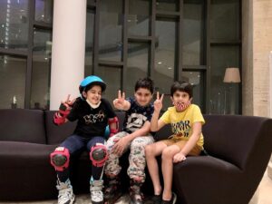 Saisha Bajaj Instagram - #evening fun #skating #newgame #friends