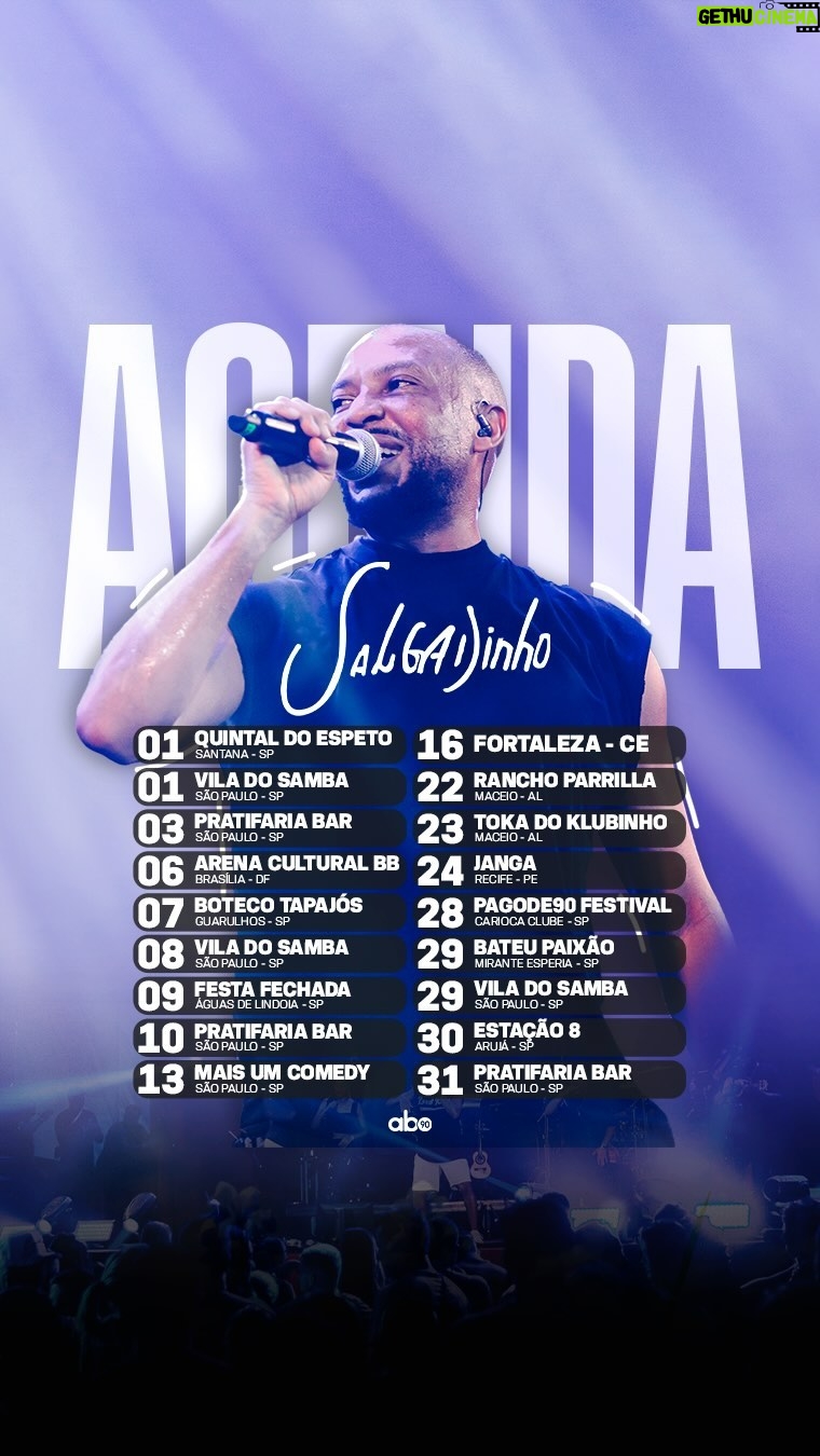Salgadinho - 1.7K Likes - Agenda de março 🔥🎶🚀 Onde nos vemos?👇🏿✍🏿
Contato para show 11 96375-6100
@abase90music @betosantosab90