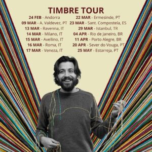 Salvador Sobral Instagram - Continuamos a percorrer o mundo com o nosso TIMBRE! Aqui ficam as próximas datas. 

Seguimos por el mundo con nuestro TIMBRE!
Aquí les compartimos las próximas fechas.

And we keep on touring with our TIMBRE!
Here are the next shows.

🇧🇷 Nos aguardem! Estamos muito próximos de anunciar novas datas, mas esperamos que voltem do Carnavauuu!