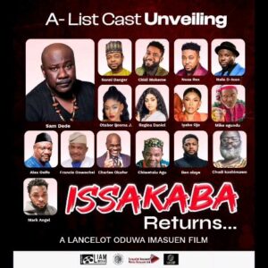 Sam Dede Instagram - A river does not flow through the forest without bringing down trees 

Meet the major cast for the movie #issakabareturns 

A Lancelot oduwa imasuen film 
Directed by @lancelotimasuen

#issakabareturns 
#Issakaba 
#anticipate 
#blockbuster 
#lancelotoduwaimasuen