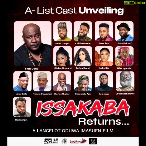 Sam Dede - 7K Likes - A river does not flow through the forest without bringing down trees
Meet the major cast for the movie #issakabareturns
A Lancelot oduwa imasuen film
Directed by @lancelotimasuen
#issakabareturns
#Issakaba
#anticipate
#blockbuster
#lancelotoduwaimasuen