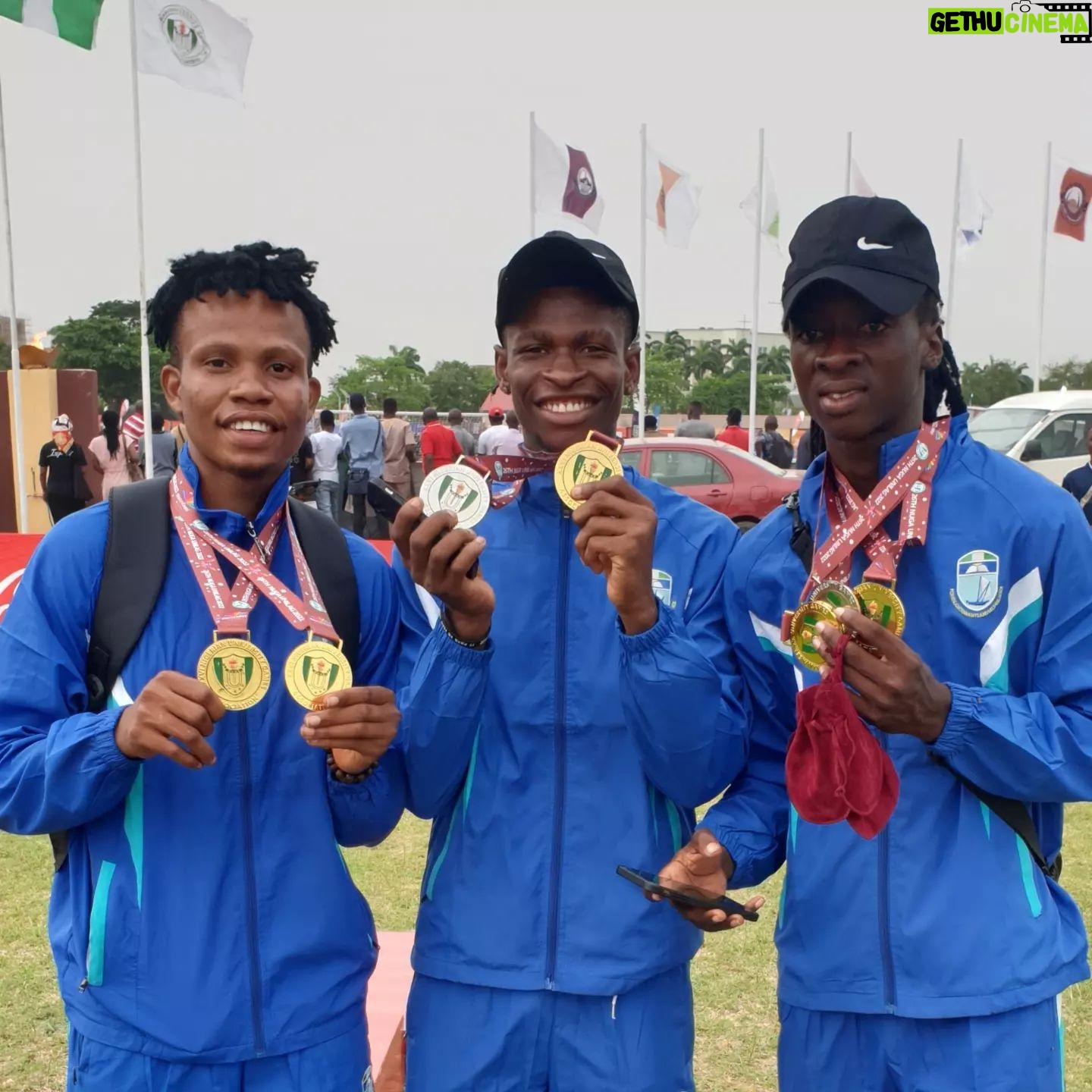 Sam Dede - 1.3K Likes - Stand up for the Champions, Team Uniport!!! Medals! Medals....Everywhere! My boys and girls just love winning medals!