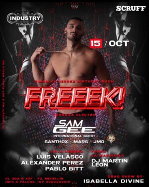 Sam Gee Instagram - MEDELLIN 🇨🇴
See you in less than 2 weeks at @industryclubmedellin 🔥🕺🏽