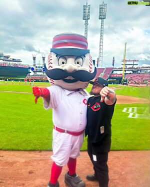 Sam Johnston Instagram - Representing @ThisIsTNA, at the @reds game today.

My mustache feels inadequate.