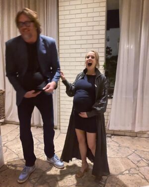Sam Lane Instagram - Same same but different 🏀🤰🏼 
@saxtongroup