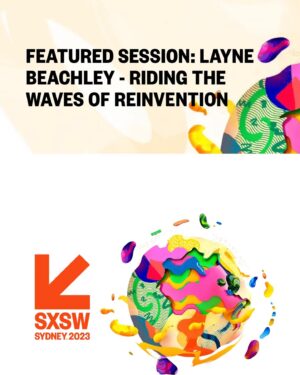 Sam Lane Instagram - In conversation with Layne Beachley @sxswsydney. A joy with a true gem. 
Our session was about reinvention and adaptation, and riding waves of all of that. And some!
An extra memorable one, @laynebeachley 🌊 💎 
Thank you @tessmoroney & #sxsw #sxswsydney for having us, and to our very lovely audience.
