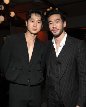 Sam Li Instagram - little late to the party but TYSM for watching THE BROTHERS SUN ❤️‍🔥 what an incredible journey it has been, this truly has been a dream come true. From the bottom of my heart, THANK YOU. This is fosho a core memory that has been unlocked that will last me a lifetime 🔓

We wouldn’t be here if not for you guys. This action packed comedy has so much to offer. So if you haven’t seen it, make sure to check it on @netflix !! We all poured our heart and soul into this series 😭❤️‍🔥

PR: @jillfritzopr 
The Styling: @parkerharwood 
The Fit: @privatepolicyny 
The Light Piece: @juno.shen 
The Grooming: @ayaeyamamoto