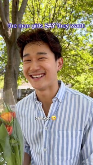 Sam Li Instagram - the man girls SAY they want vs the guy she’s ACTUALLY attracted to 

#dating #datingmemes #relationships #nyc #flirting #datingapp
