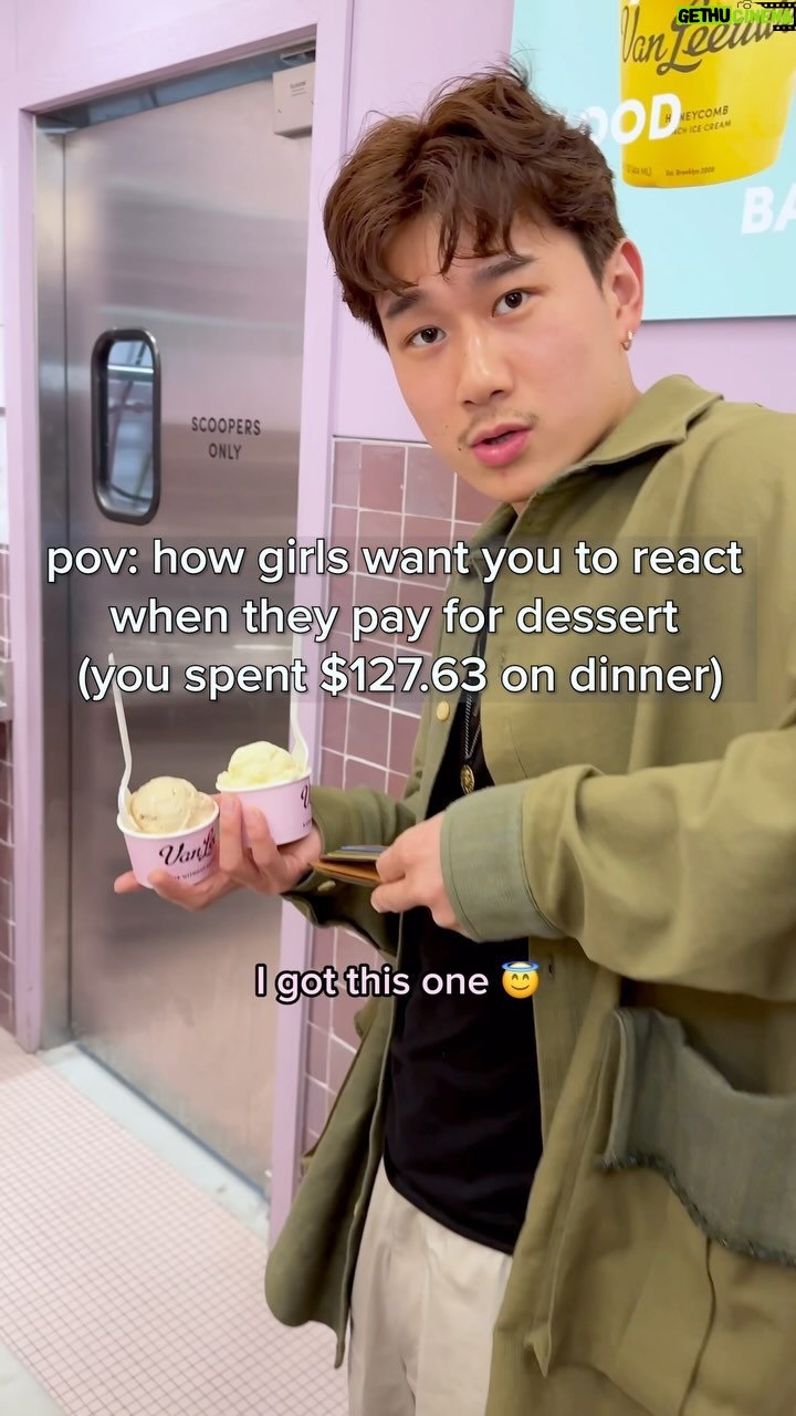 Sam Li - 157.1K Likes - If she buys me ice cream, she’s the girl of my dream 🥰
#dating #datingmemes #relationships #nyc #flirting