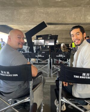 Sam Li Instagram - Blood runs in the FAMILY. OSS. The Brothers Sun streaming only on Netflix January 4th, 2024! @netflix @netflixgolden @netflixgeeked #thebrotherssun