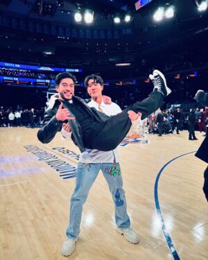 Sam Li Instagram - The love from NYC has been unreal ❤️‍🔥❤️‍🔥❤️‍🔥 seriously… pinch us we must be dreaming… mucho gracias for the continued support guys 😭 please tell all ur frens and fam about us 🙏 lets get this show numba ONE!!! #thebrotherssun @netflix @netflixgeeked @netflixgolden