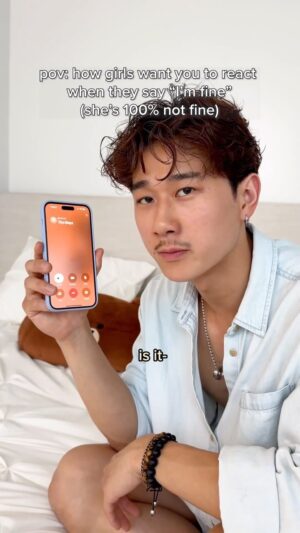 Sam Li Instagram - It’s. never. fine. 

#dating #relationships #imfine #datingmemes #nyc