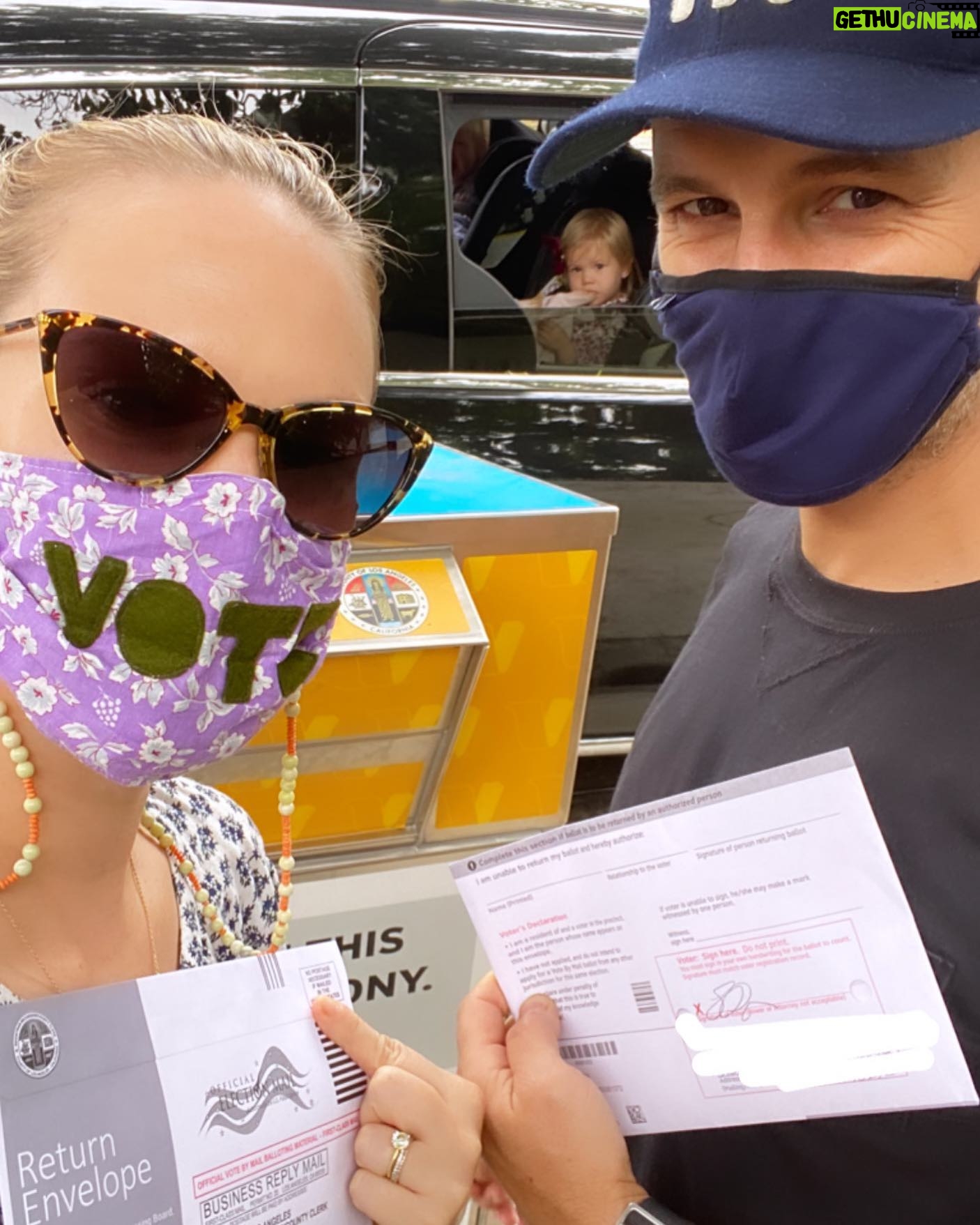 Sam Page - 10.2K Likes - Voting for my black friends, gay friends, female friends. Voting for the planet, for me, for you, and mostly for the 3 little ones watching from the car. Voting for equality, voting for hope. Go vote! #bidenharris2020