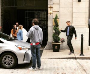 Sam Page Instagram - And then Casual Richard shows up to casually rob Sutton and Jane at fingerpoint #theboldtype #plottwist #bts #seasondeux