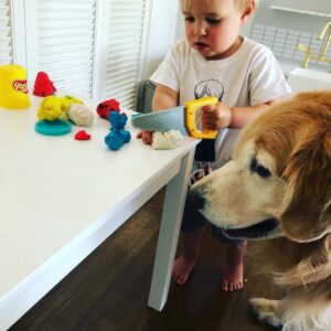 Sam Page Instagram - Bonding over a shared love of Play-Doh😋🤮