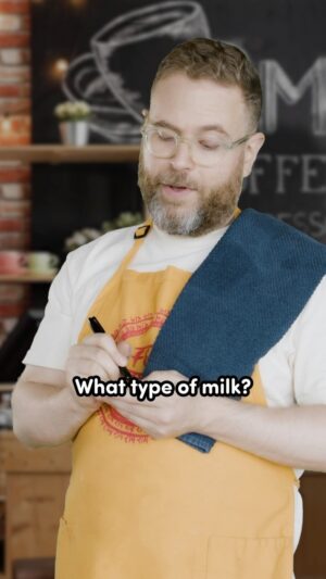 Sam Reich Instagram - what type of milk? 🥛
.
shot and edited by @gregstees / #sketchcomedy #funny #milk #barista #starbucks #dropouttv #gamechanger