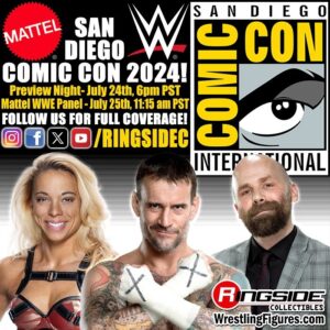 Sam Roberts Instagram - #ComicCon2024 @Mattel @WWE Panel Announced! 🚨‼️👀

The Mattel WWE Elite Squad defends their title again as the Action Figure champions of Comic-Con with all-new WWE action figure reveals and WWE Superstar guests CM Punk & Zoey Stark! Hosted by Sam Roberts!

Follow us for all our #SanDiegoComicCon 2024 coverage!

#RingsideCollectibles #WrestlingFigures #WWEEliteSquad #WWE #Mattel #SDCC #SDCC2024 #ComicCon #ComicCon2024 #MattelWWEPanel #CMPunk #ZoeyStark