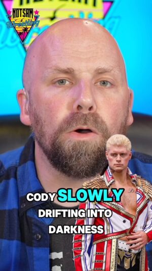 Sam Roberts Instagram - I’m not saying it’s GOING to happen… but what if?  What if, slowly, the WWE Championship brings out the worst in Cody Rhodes?  Notsam Wrestling is up everywhere you get audio and YouTube!

#wwe #wrestling #smackdown #codyrhodes #notsam #podcast #samroberts