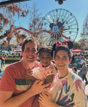 Sam Tsui Instagram - 🎶 Never not on my mind, oh my! Oh my! 🏮 🎶 
Had the absolute best time taking Elaia to Disneyland and California Adventure for the first time with some wonderful friends. The fact that she’s obsessed with #turningred and got to meet Mei Mei and Ming who are there for lunar new year was icing on the cake!!