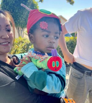 Sam Tsui Instagram - Our “Very Hungry Caterpillar” family costume for @yzinkow and @mollyshoffman84 ‘s fabulous Halloween/Norah’s first birthday party this weekend!! Designed by the one and only @asbryan - Halloween night costume currently a work in progress, so stay tuned!! #veryhungrycaterpillar
