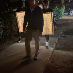 Sam Tsui Instagram - Welcome to the Family Madrigal! For our annual DIY #halloween costume extravaganza, we transformed into the enchanted casita doors from Elaia’s beloved #encanto - I wonder what we’ll do next year…. #diyhalloween #halloweencostume #encantodisney