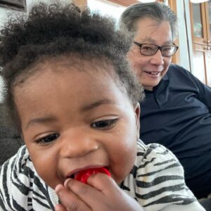 Sam Tsui Instagram - This Father’s Day, I’m feeling incredibly grateful for both my daughter Elaia and for my father George. Though I wish they’d gotten much more time together, I’m so happy that they got the chance to know each other, even briefly. #fathersday