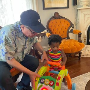 Sam Tsui Instagram - This Father’s Day, I’m feeling incredibly grateful for both my daughter Elaia and for my father George. Though I wish they’d gotten much more time together, I’m so happy that they got the chance to know each other, even briefly. #fathersday