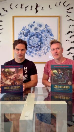 Sam Witwer Instagram - LORE & LEGENDS — our new book is available now! This is the follow up to our best selling, Hugo-nominated ART & ARCANA. Lore & Legends explores the incredible and improbable resurgence of Dungeons & Dragons as we chronicle the 5th edition of the World’s Greatest Game! #dungeonsanddragons #dnd #dnd5e #rpg #tabletop #art #fantasyart #coffeetablebooks #history
