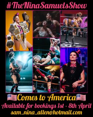 Samantha Allen Instagram - Next stop on #TheNinaSamuelsShow World Tour 🇺🇸
#ManiaWeek #NeedsMoreNina 🤩