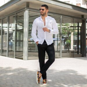 Samir Benzema Instagram - 𝙏𝙤𝙥 👍🏼𝙤𝙪 𝙛𝙡𝙤𝙥👎🏼 𝙥𝙤𝙪𝙧 𝙨𝙚 𝙣𝙤𝙪𝙫𝙚𝙖𝙪 𝙙𝙚́𝙘𝙧𝙮𝙥𝙩𝙖𝙜𝙚 𝙡𝙤𝙤𝙠 🙋🏻‍♂️

𝗟𝘂𝗻𝗲𝘁𝘁𝗲 𝗱𝗲 𝗦𝗼𝗹𝗲𝗶𝗹 @lecurieparis 
𝗣𝗮𝗻𝘁𝗮𝗹𝗼𝗻 𝗱𝗲 𝗹𝗮 𝗰𝗼𝗹𝗹𝗲𝗰𝘁𝗶𝗼𝗻 @replay 
𝗖𝗵𝗮𝘂𝘀𝘀𝘂𝗿𝗲 @superglamourous 
𝗖𝗵𝗲𝗺𝗶𝘀𝗲 @spartoogram 

#look #lecurieparis #spartoo #ralph #lyon #sneackers #replay #spartoogram