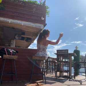Sammi Barber Instagram - LIFES been a little bit crappy lately but when you look around and catch the sun bouncing off the water you remember everything comes and goes full circle for reasons  I never usually understand immediately but later do. So cheers to life and here’s hoping this round works out the same way! 🍻🥂#lifeisamess #2024vibes