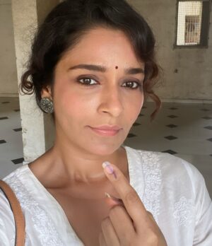 Samvedna Suwalka Instagram - “Talk is cheap,
 voting is free;
 take it to the polls.” 
- Nanette L. Avery

#election2024 #mumbaikar #votevotevote
